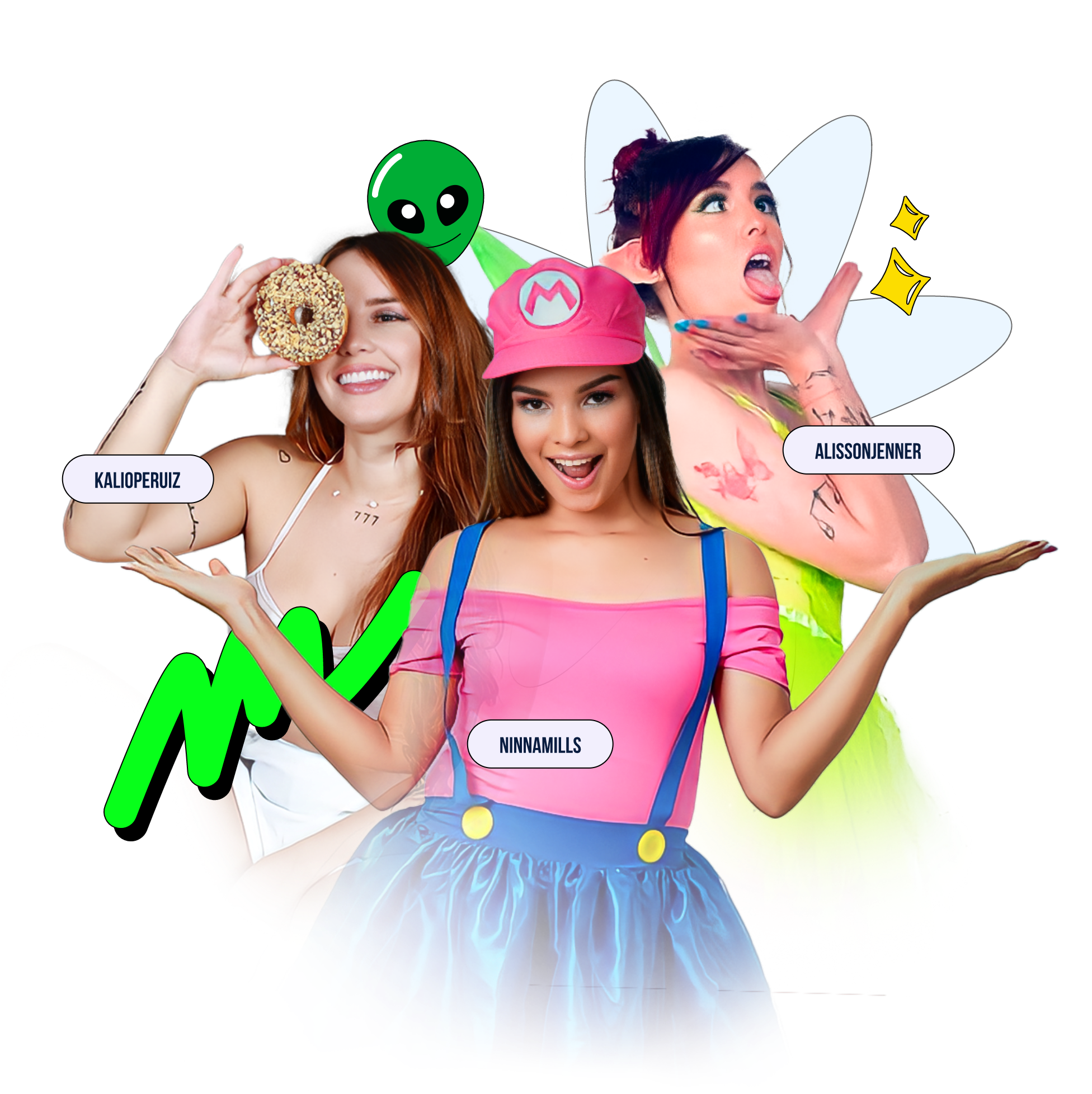 Cosplaying girls